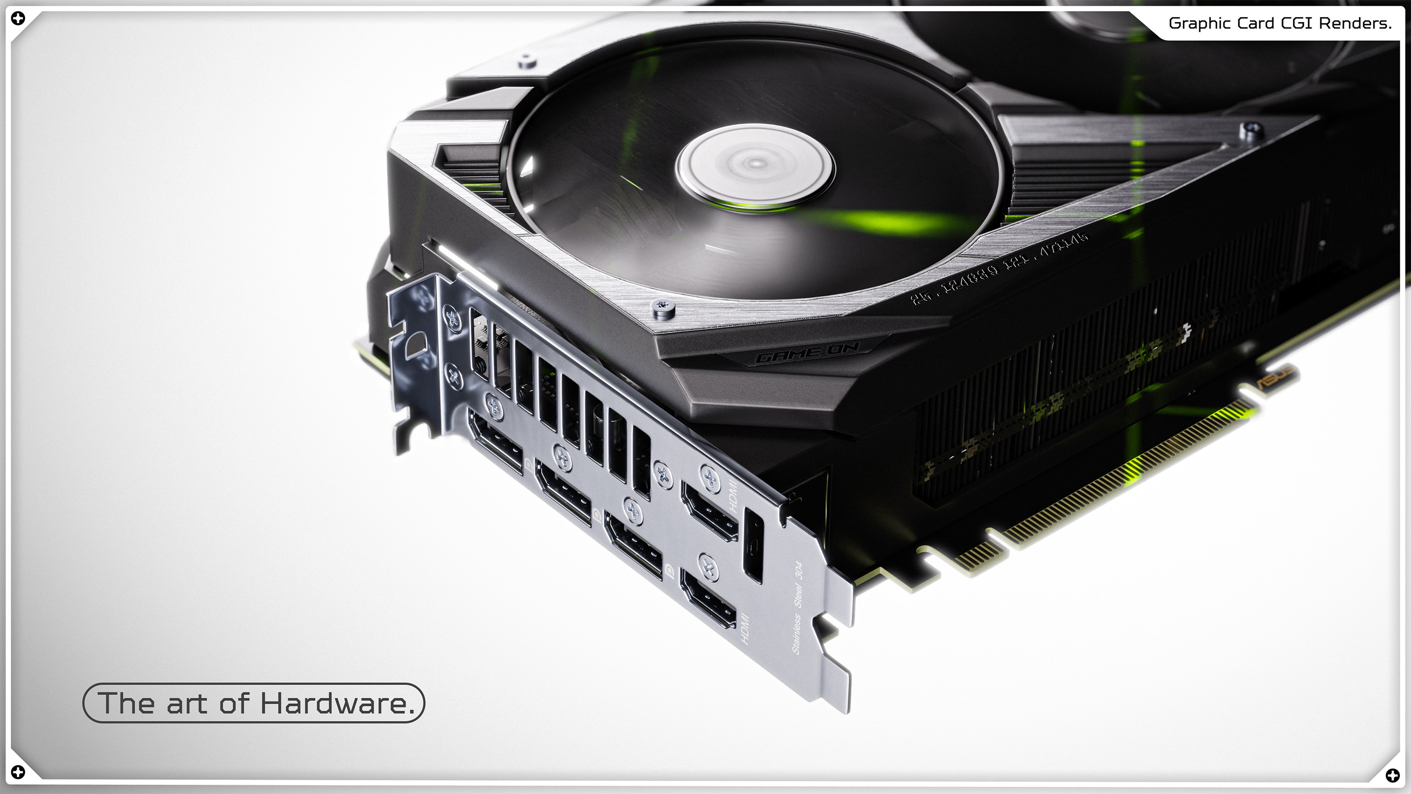 ASUS ROG Strix RTX 3090, 3D Product Visualization.